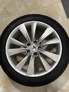 Model S slipstream wheels with snow tires for sale