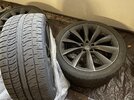 2018 Model X 22" Onyx Black Turbine Wheels and Tires