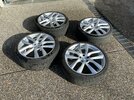 [SF Bay Area] 21" Silver Arachnids with Tires and TPMS *Price Lowered*
