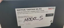N2itive Tartan SX-P2 2021+ Model S and X Camber Arms Plated Black