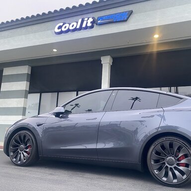 Chemical Guys Hydro Slick Ceramic Coating Wax on new Tesla Model Y