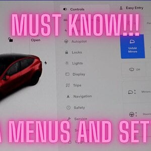Tesla Menus and Settings - What You NEED to Know!