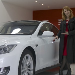 Unfortunately my wife couldn't join us for the ceremony, but it was a proud moment to finally meet my Model S and pose briefly in the delivery room at