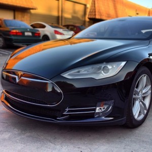 Black Tesla Clear Bra   Unique Auto Films