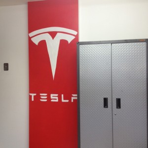 Tesla Garage Wall Image