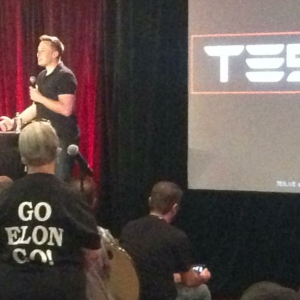 Elon speaks at TEslive