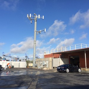 Back end of the service center, I suspect 3G signal won't be a problem at this facility.