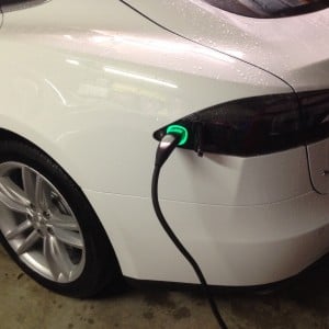 Tesla mobile charger as charging station