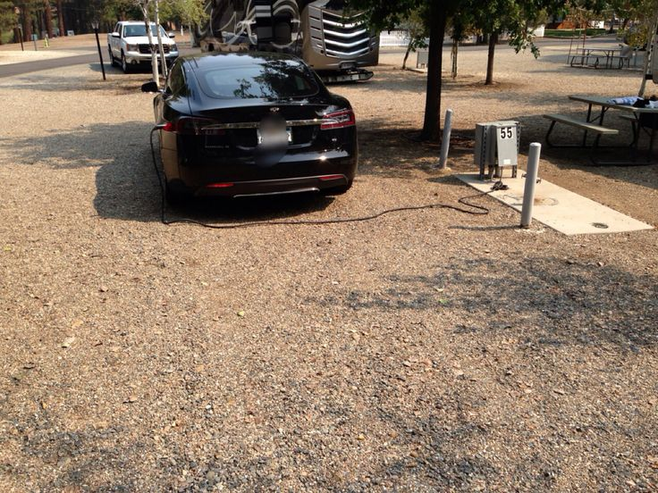 just need any plug, RV park does great charger 240/50amp