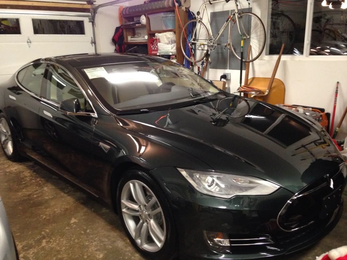 Model S arrives in our garage