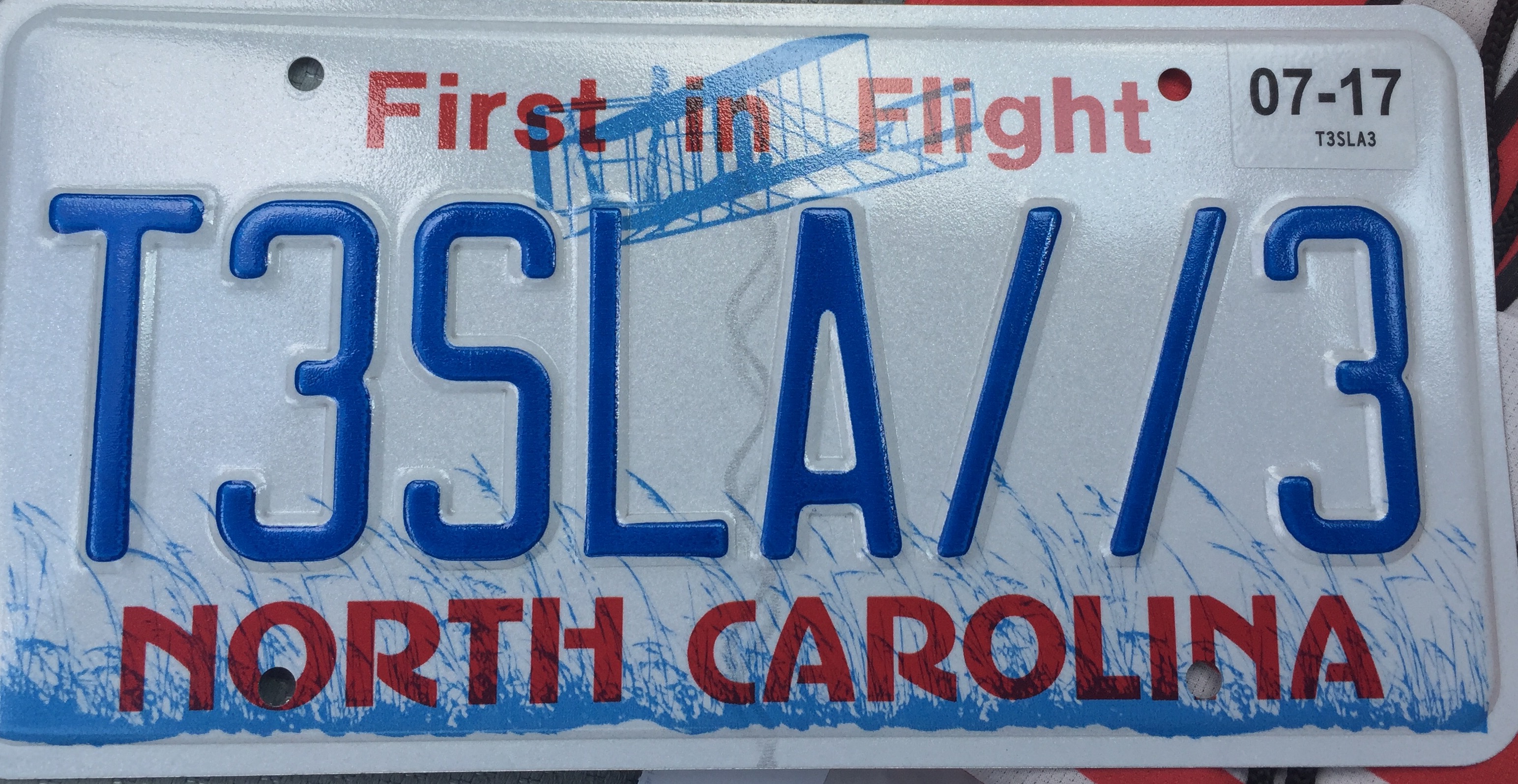 My NC Tesla plate