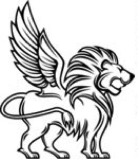 Winged Lion Outline